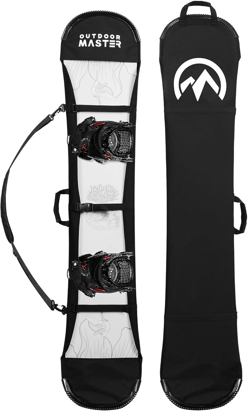 OutdoorMaster Update Snowboard Sleeve Soft Cover Case with Rubber Bumpers, Detachable Padded Shoulder Strap - Image 1